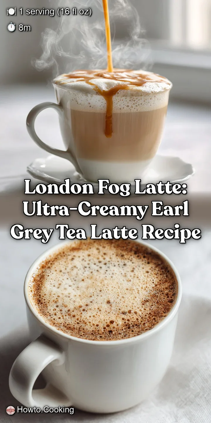 London Fog Latte: Ultra-Creamy Earl Grey Tea Latte Recipe