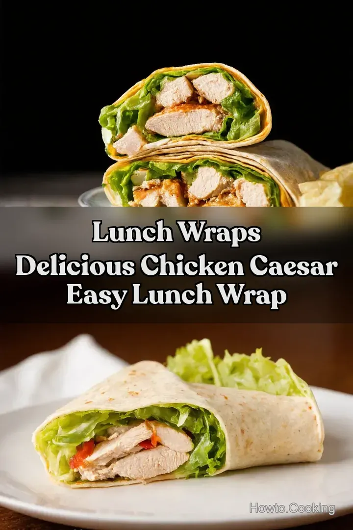 Lunch Wraps Delicious Chicken Caesar Easy Lunch Wrap
