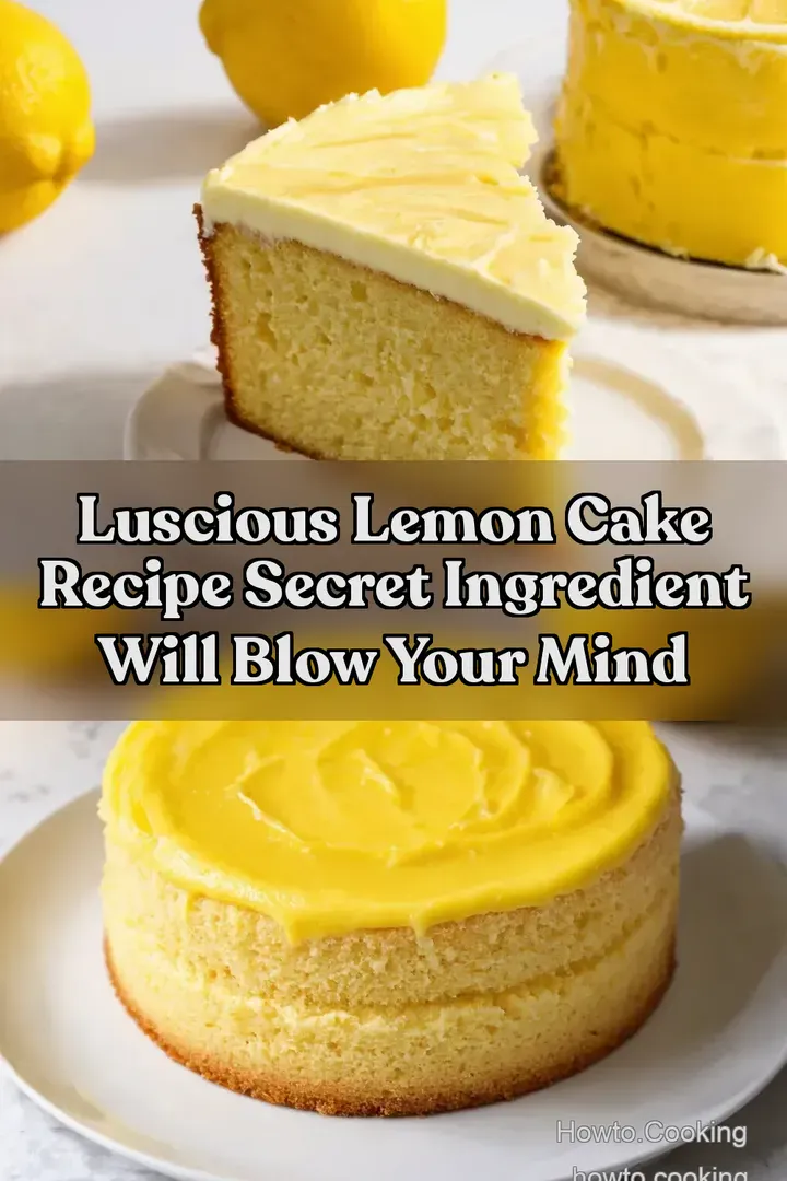 Luscious Lemon Cake Recipe Secret Ingredient Will Blow Your Mind : PIN FOR LATER Luscious Lemon Cake Recipe Secret Ingredient Will Blow Your Mind