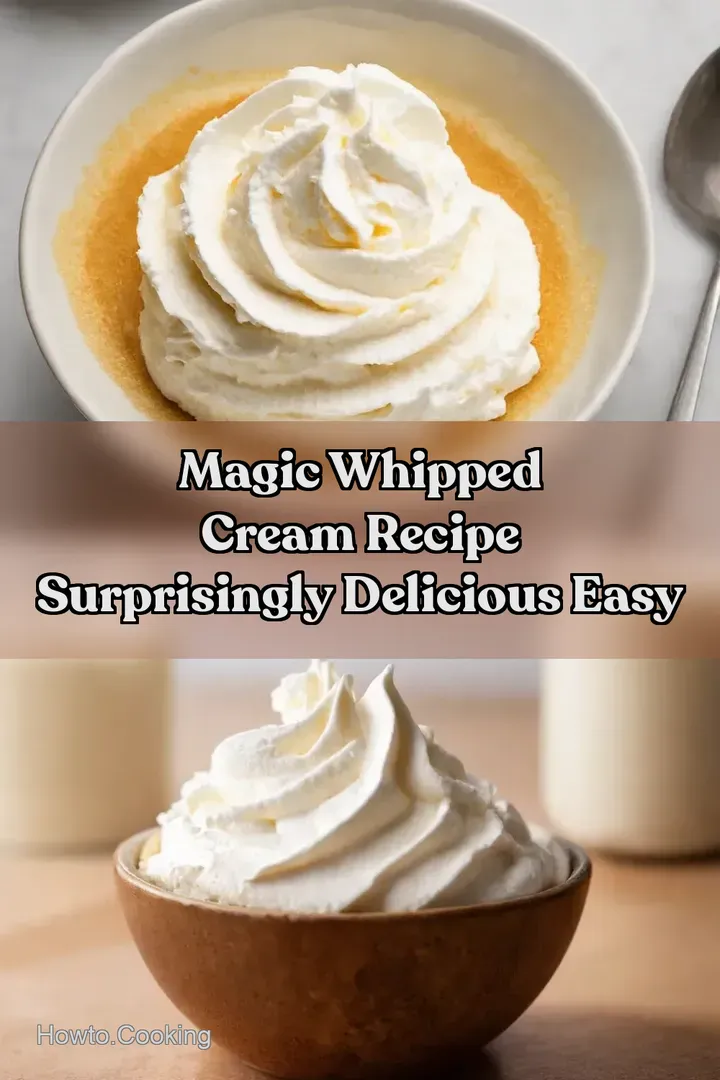 Magic Whipped Cream Recipe Surprisingly Delicious Easy : PIN FOR LATER Magic Whipped Cream Recipe Surprisingly Delicious Easy