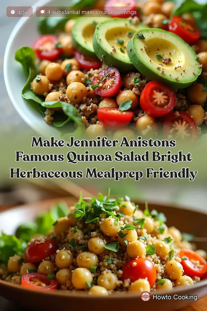 Make Jennifer Anistons Famous Quinoa Salad Bright Herbaceous MealPrep Friendly