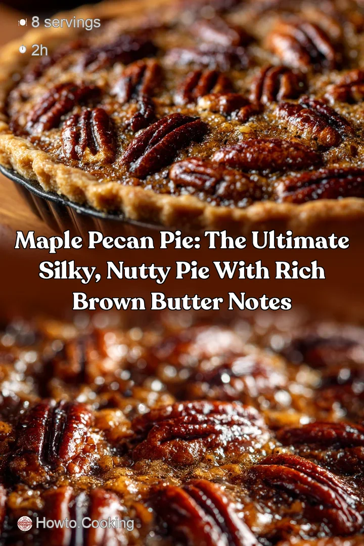 Maple Pecan Pie: The Ultimate Silky Nutty Pie with Rich Brown Butter Notes