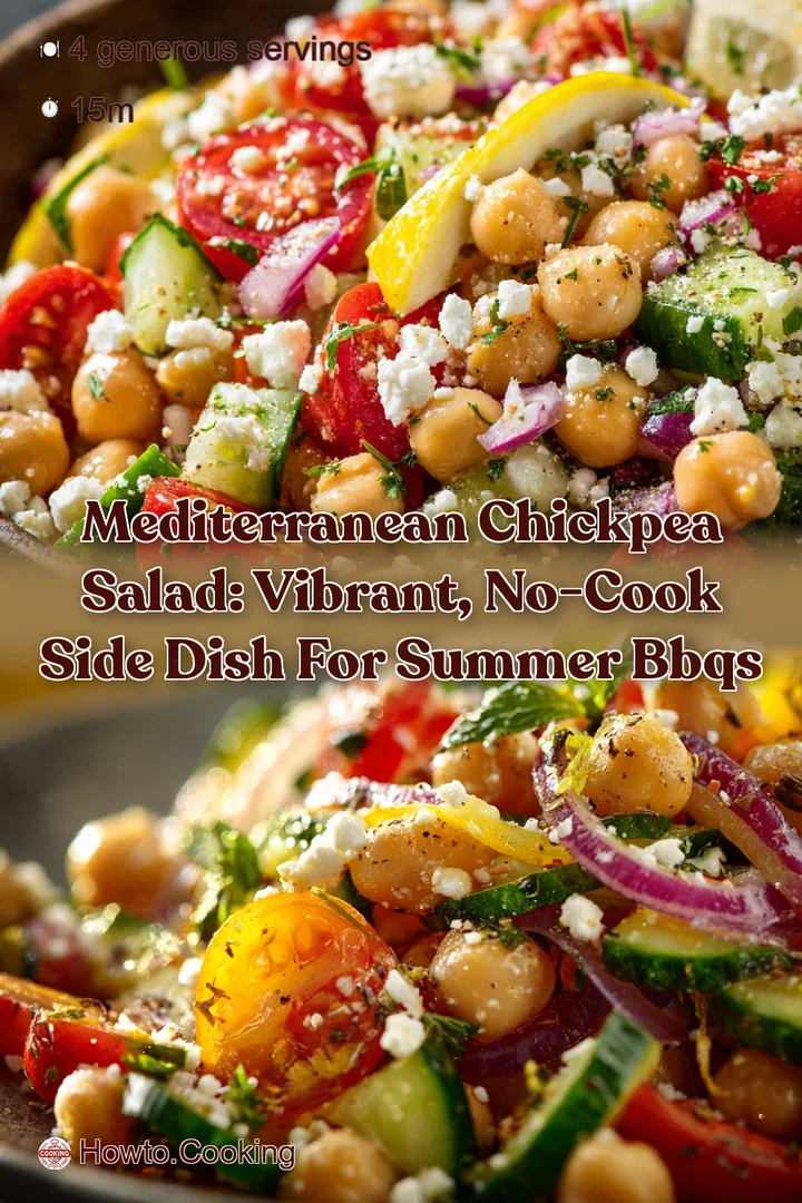 Mediterranean Chickpea Salad: Vibrant No-Cook Side Dish for Summer BBQs