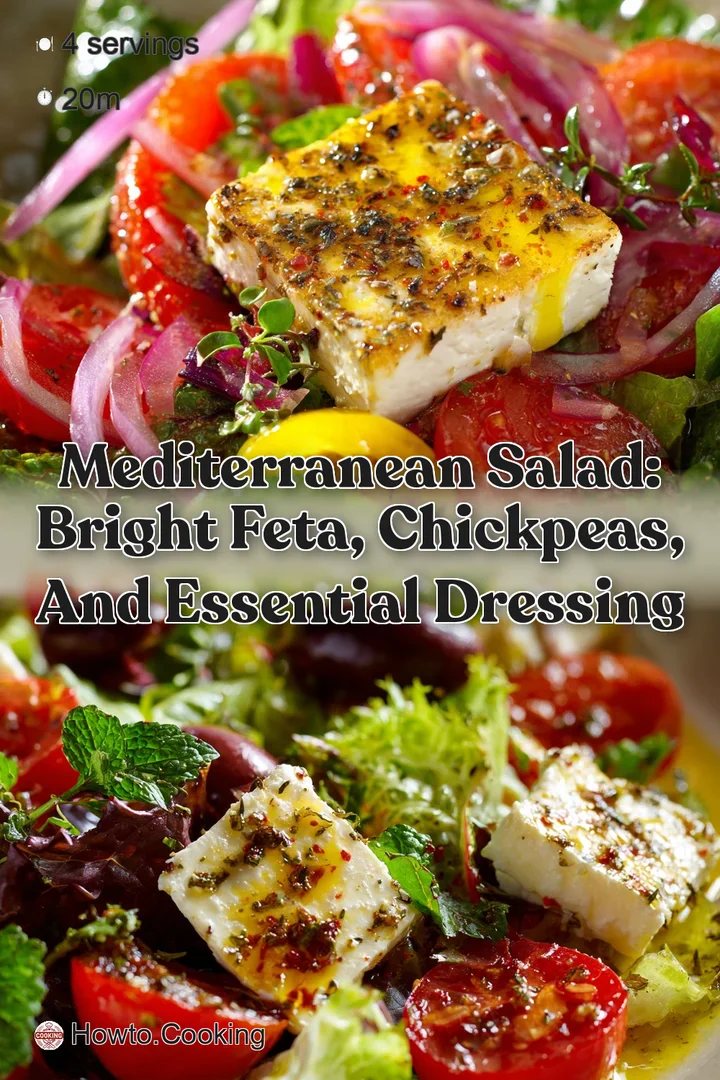 Mediterranean Salad: Bright Feta Chickpeas and Essential Dressing