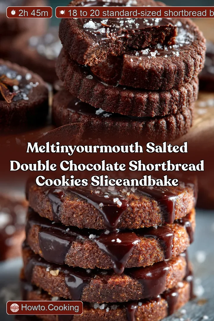 MeltinYourMouth Salted Double Chocolate Shortbread Cookies SliceandBake