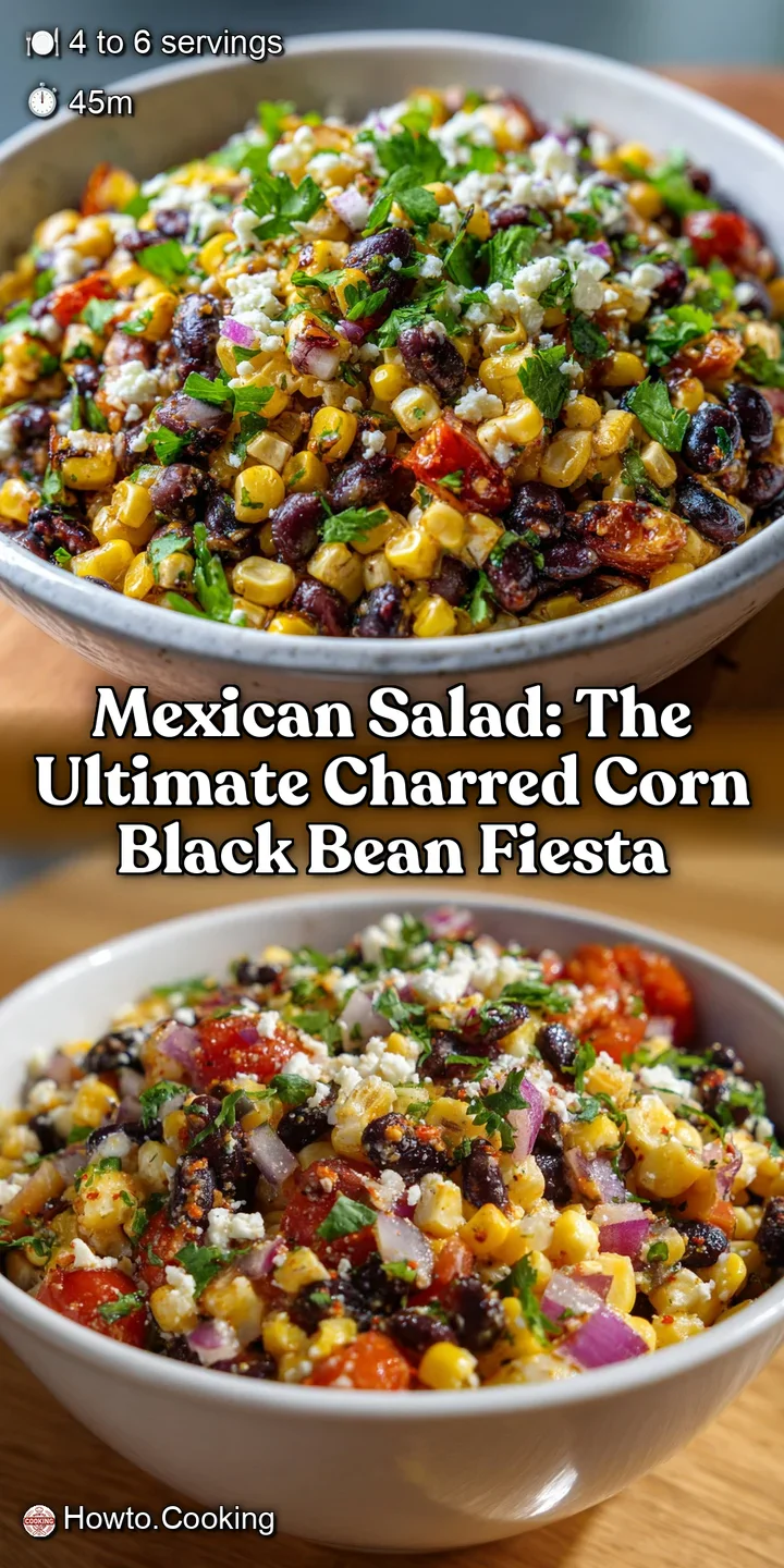 Mexican Salad: The Ultimate Charred Corn Black Bean Fiesta