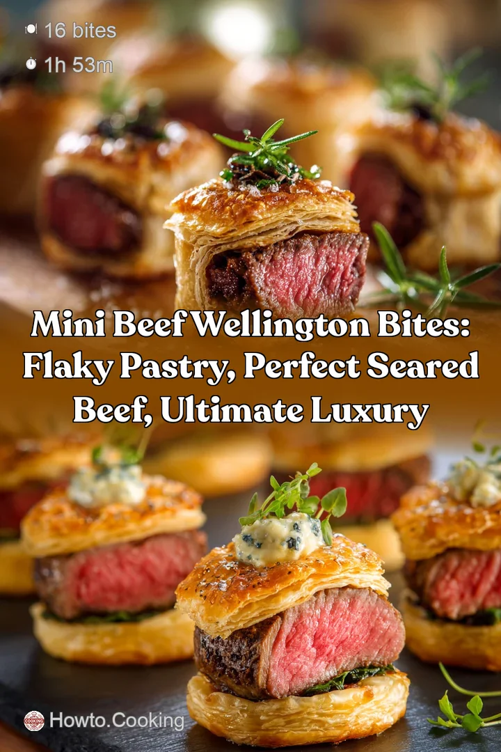 Mini Beef Wellington Bites: Flaky Pastry Perfect Seared Beef Ultimate Luxury
