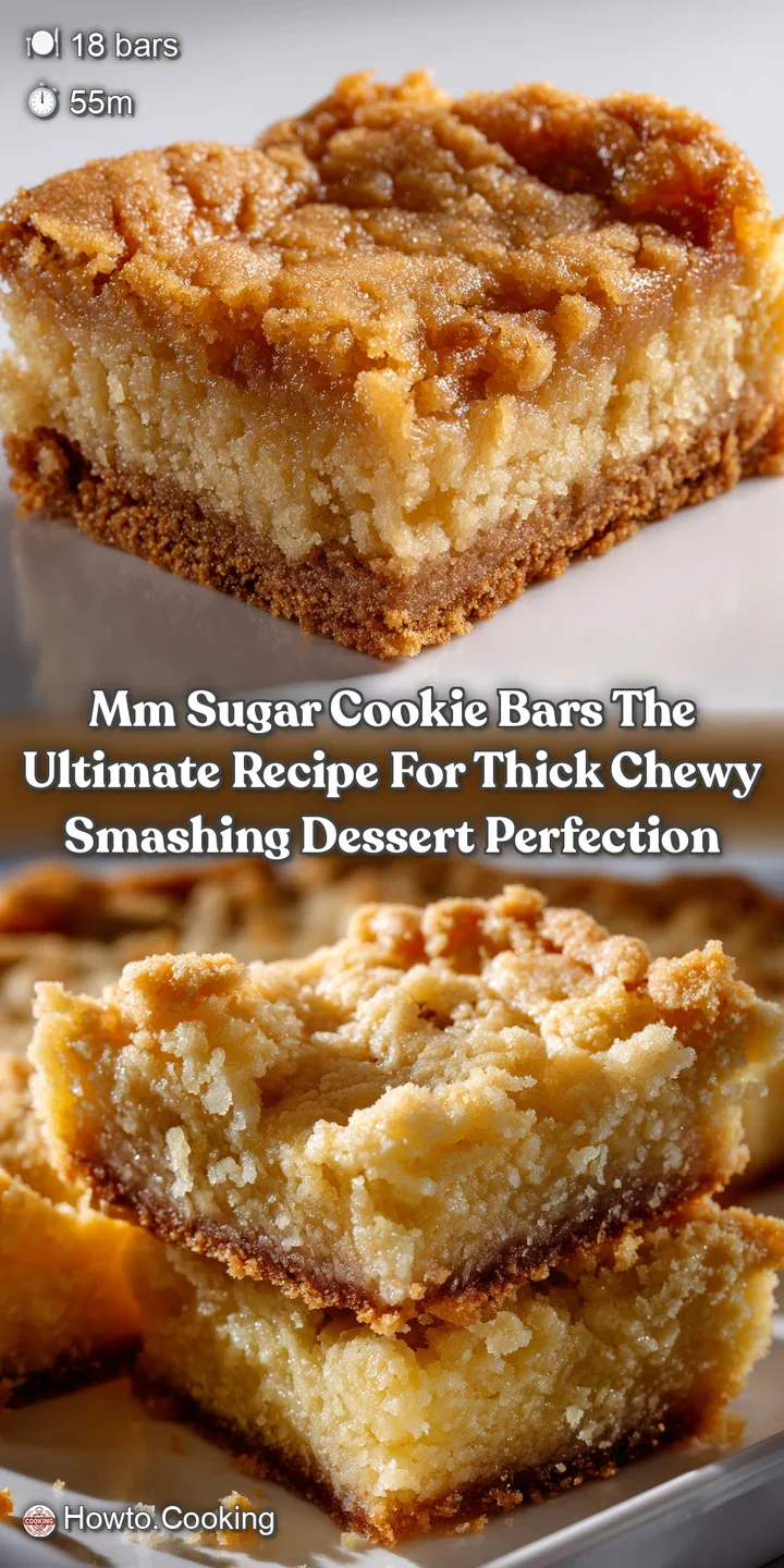 MM Sugar Cookie Bars The Ultimate Recipe for Thick Chewy Smashing Dessert Perfection