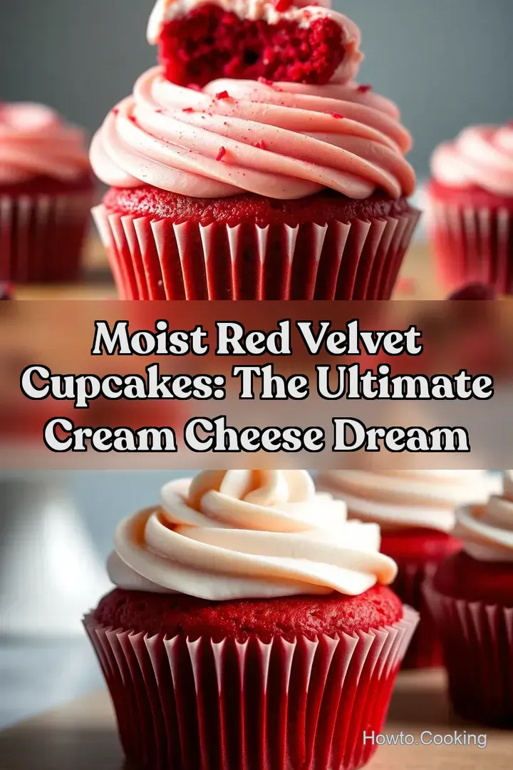 Moist Red Velvet Cupcakes: The Ultimate Cream Cheese Dream : PIN FOR LATER Moist Red Velvet Cupcakes: The Ultimate Cream Cheese Dream