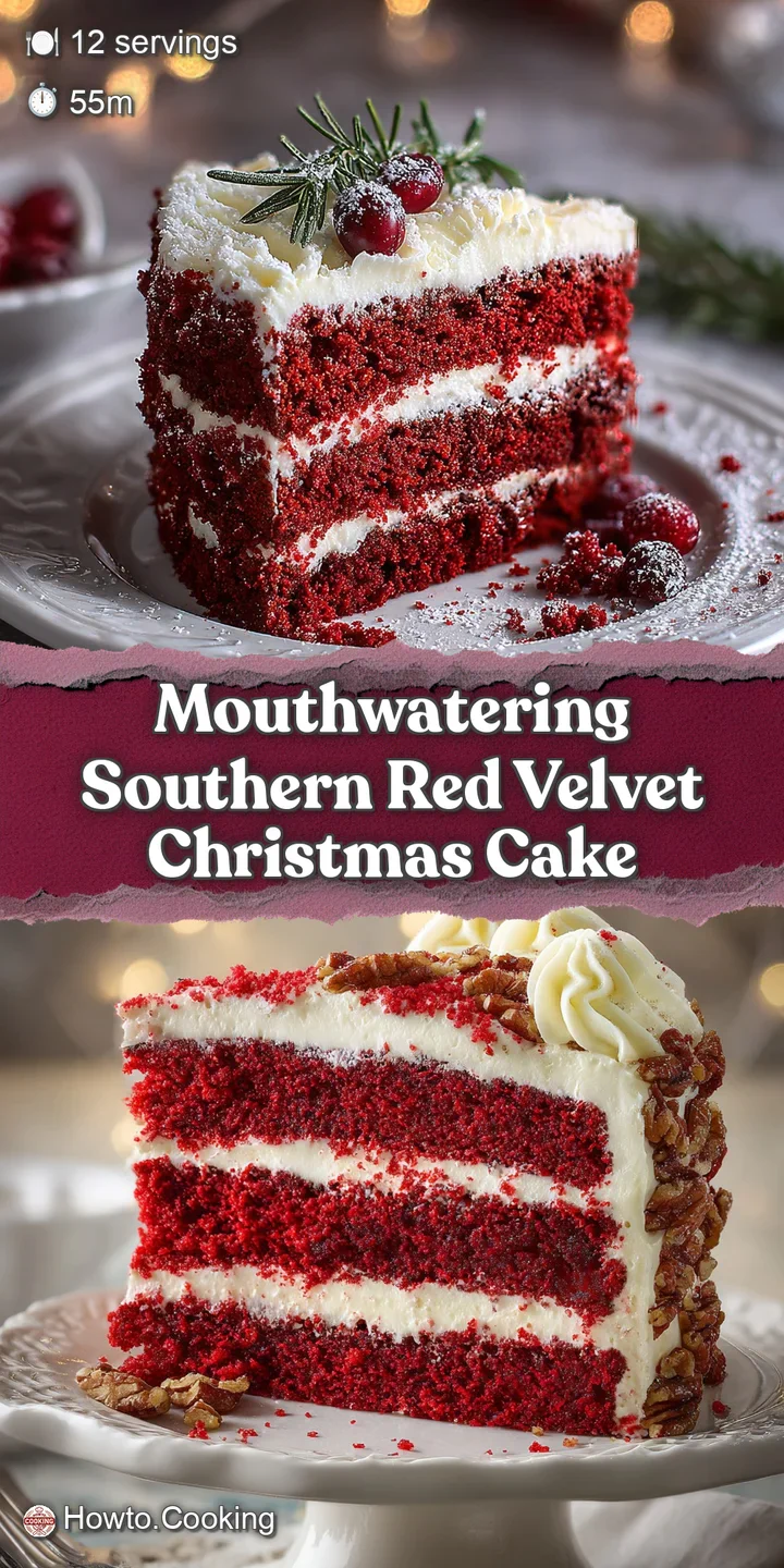 Close-up of vibrant red velvet cake, creamy frosting, and cheerful sprinkles. Soft crumb hints at deliciousness and moist ...