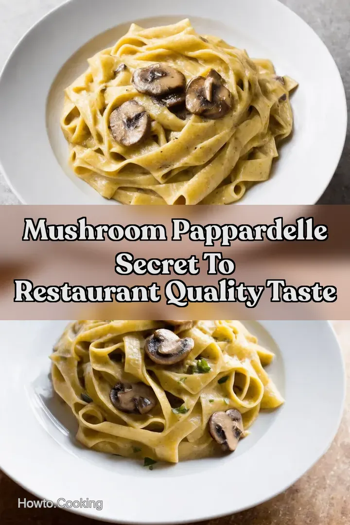 Mushroom Pappardelle Secret To Restaurant Quality Taste