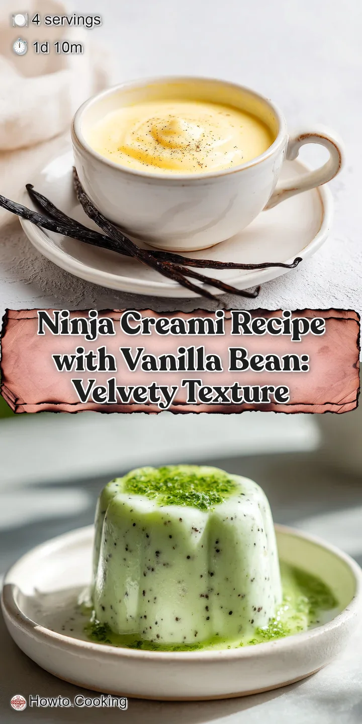 Close-up of pale yellow frozen dessert, the smooth, airy texture speckled with dark vanilla bean seeds, promising a cool t...