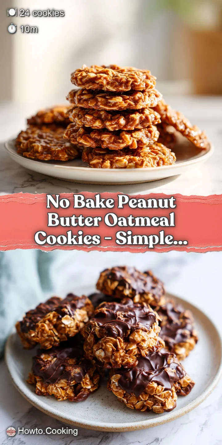 Close-up of a chewy peanut butter oatmeal cookie showcasing its textured surface, peanut butter streaks, and soft, appeali...
