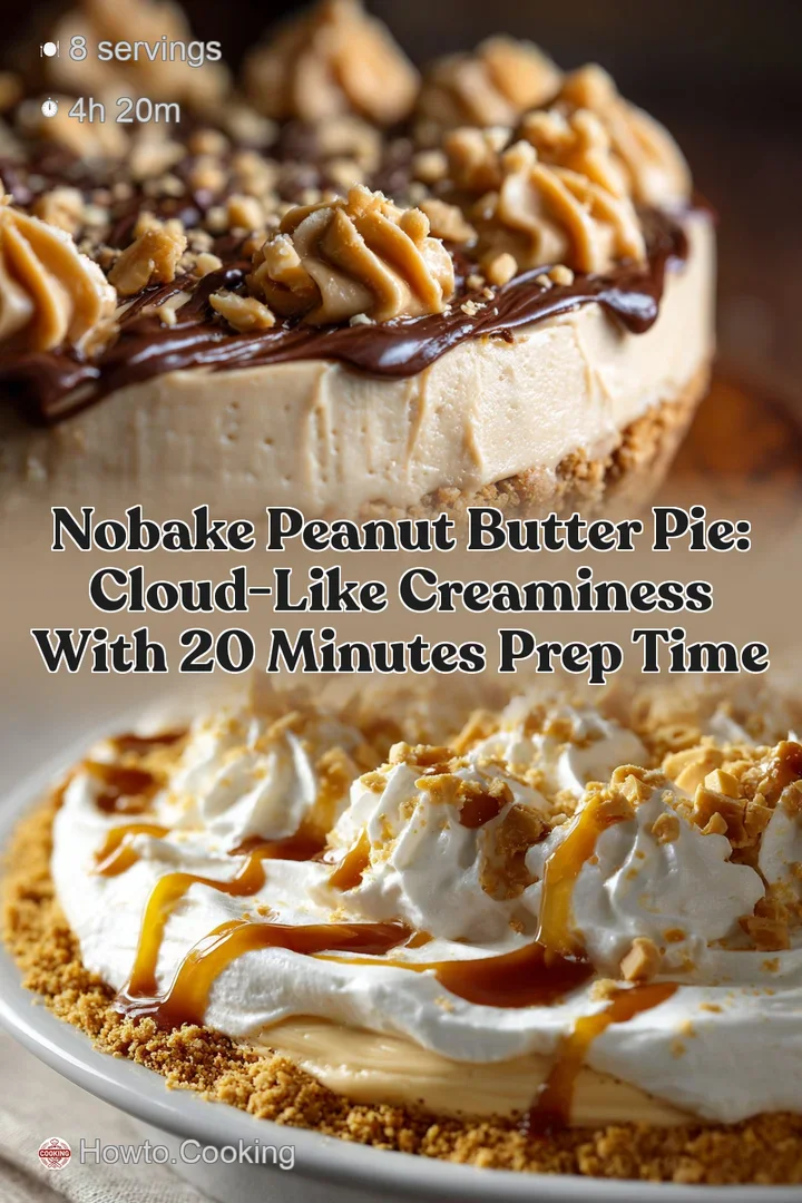 NoBake Peanut Butter Pie: Cloud-Like Creaminess with 20 Minutes Prep Time