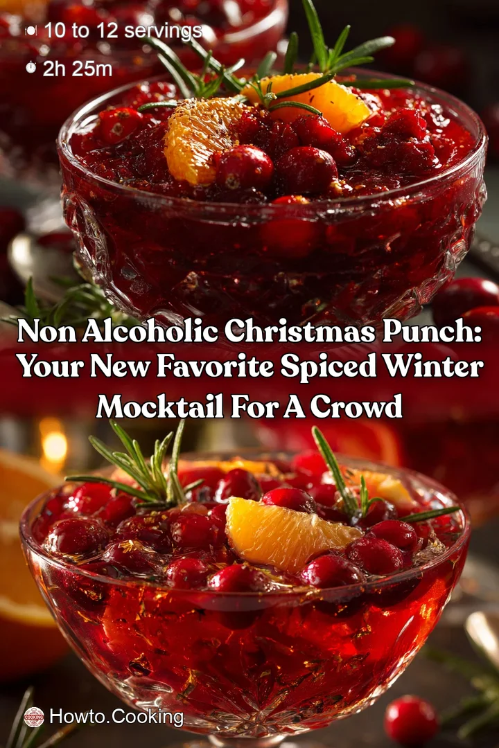 Non Alcoholic Christmas Punch: Your New Favorite Spiced Winter Mocktail for a Crowd