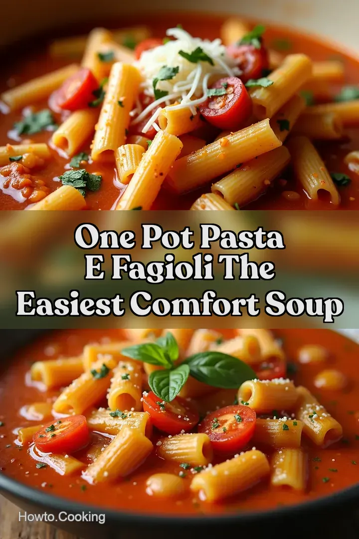One Pot Pasta e Fagioli The Easiest Comfort Soup