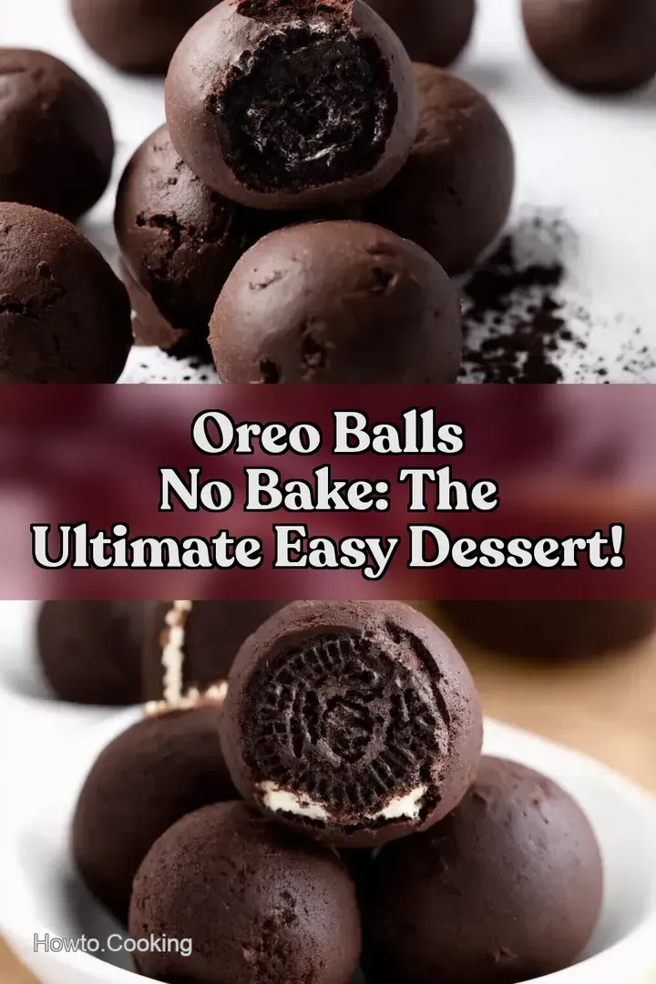 Oreo Balls No Bake: The Ultimate Easy Dessert! : PIN FOR LATER Oreo Balls No Bake: The Ultimate Easy Dessert!