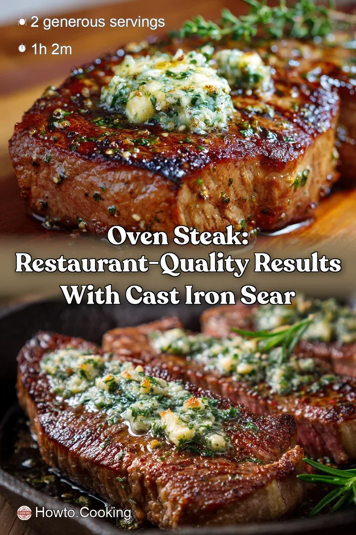 Oven Steak: Restaurant-Quality Results with Cast Iron Sear