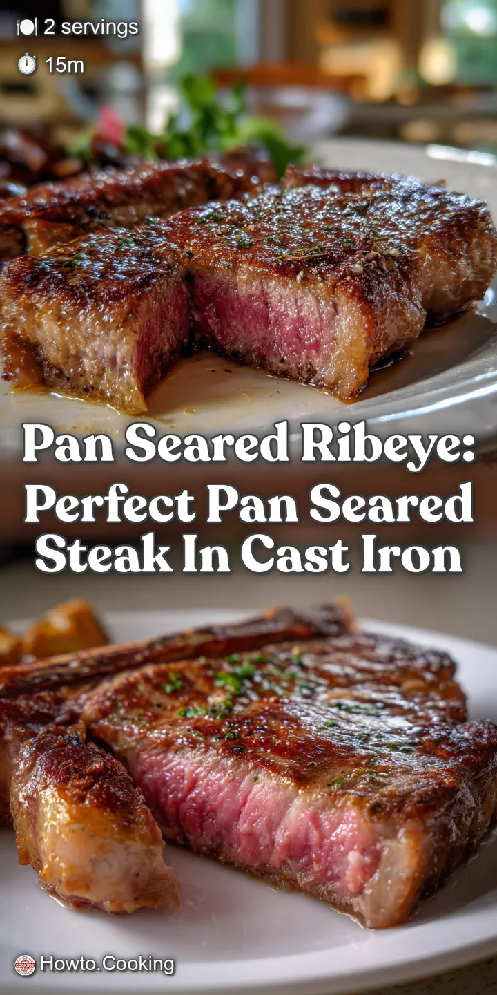 Pan Seared Ribeye: Perfect Pan Seared Steak in Cast Iron