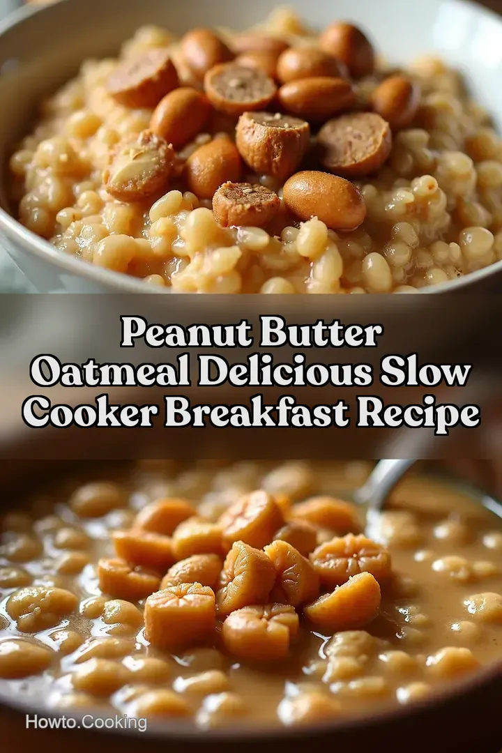 Peanut Butter Oatmeal Delicious Slow Cooker Breakfast Recipe