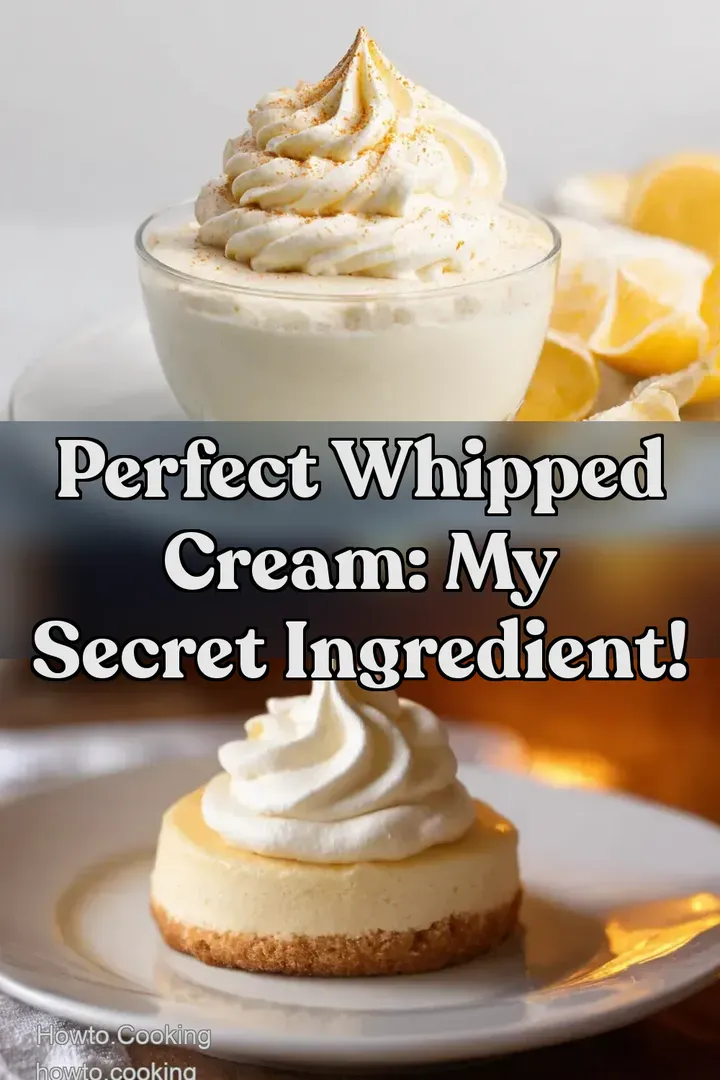 Perfect Whipped Cream: My Secret Ingredient! : PIN FOR LATER Perfect Whipped Cream: My Secret Ingredient!