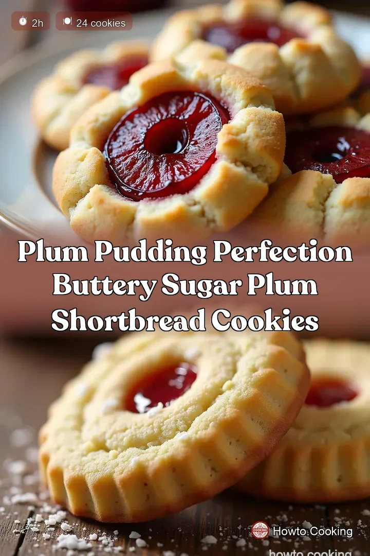 Plum Pudding Perfection Buttery Sugar Plum Shortbread Cookies