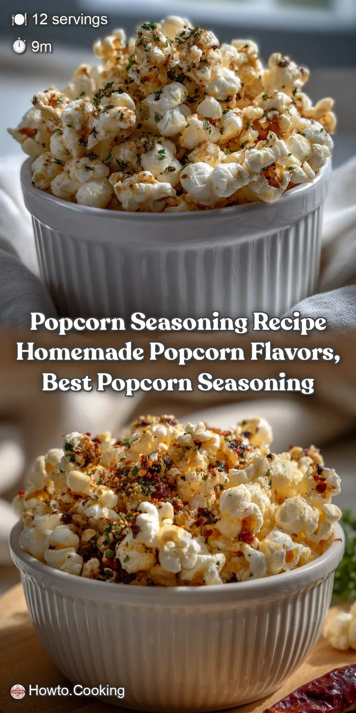 Popcorn Seasoning Recipe Homemade Popcorn Flavors Best Popcorn Seasoning