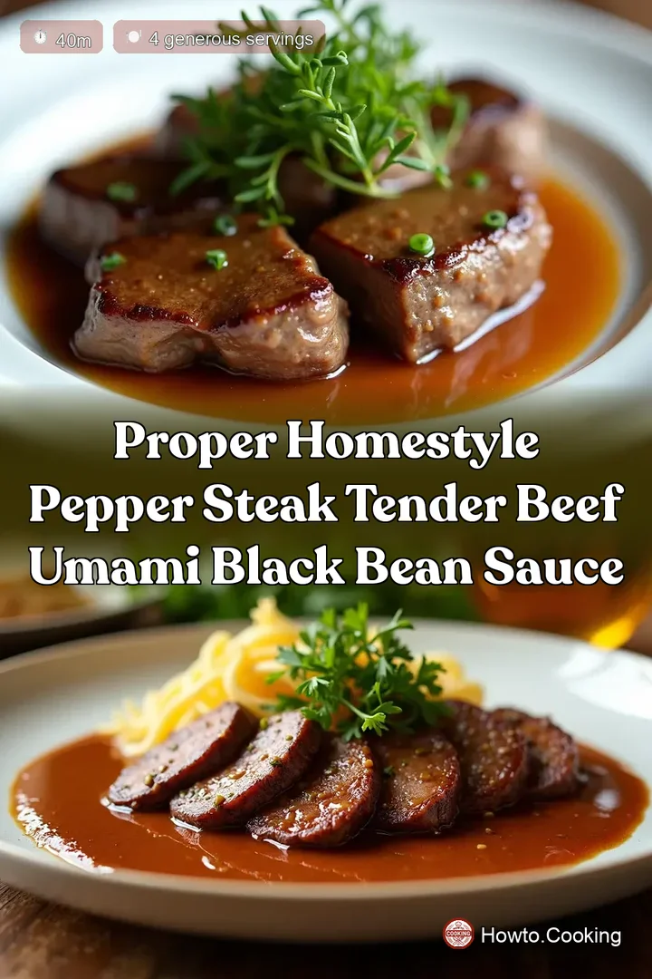 Proper Homestyle Pepper Steak Tender Beef Umami Black Bean Sauce