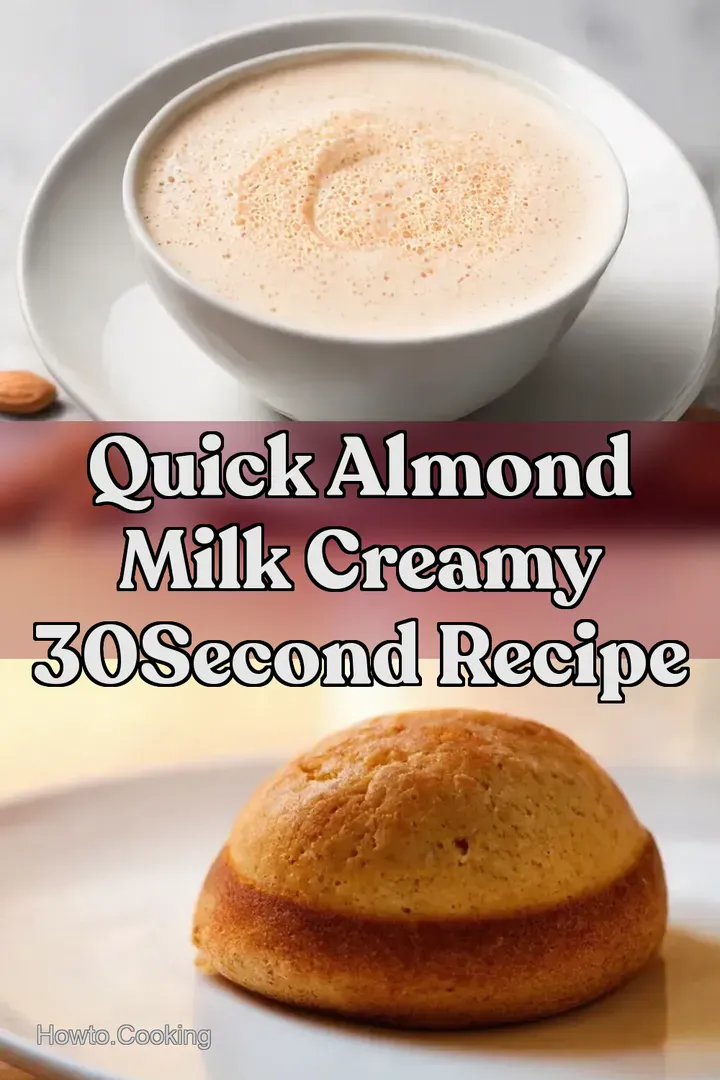 Quick Almond Milk Creamy 30Second Recipe