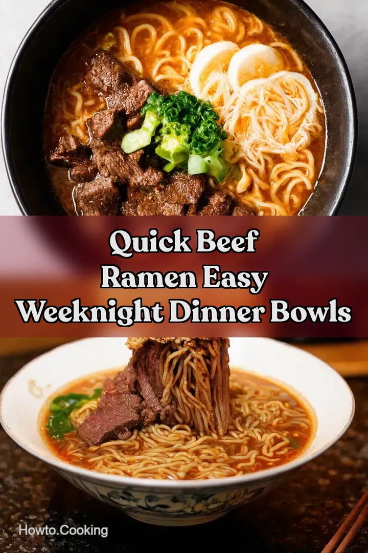 Quick Beef Ramen Easy Weeknight Dinner Bowls