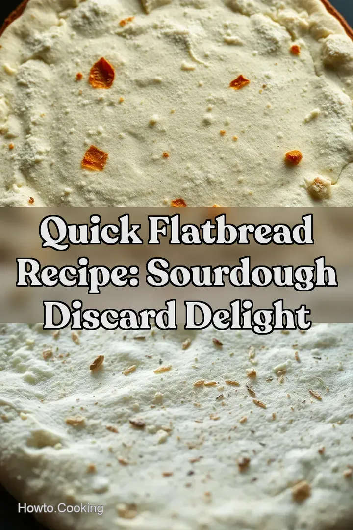 Quick Flatbread Recipe: Sourdough Discard Delight