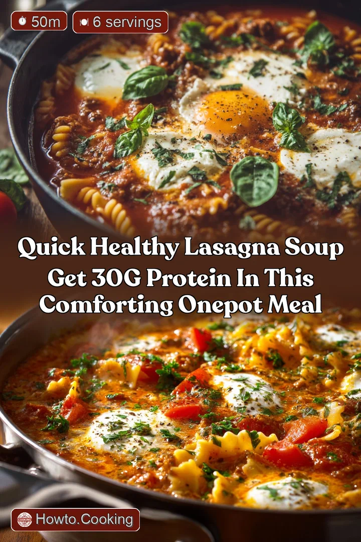 Quick Healthy Lasagna Soup Get 30g Protein in This Comforting OnePot Meal