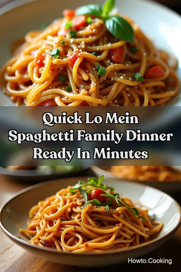 Quick Lo Mein Spaghetti Family Dinner Ready in Minutes