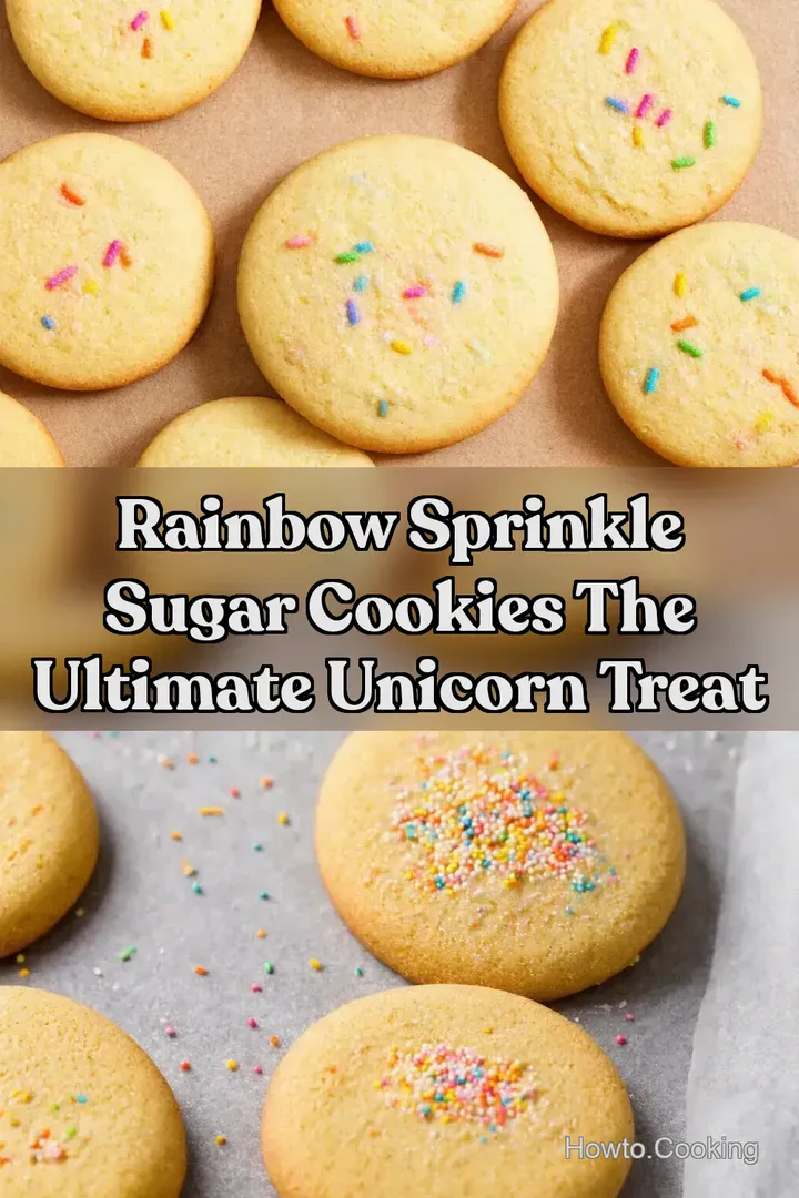 Rainbow Sprinkle Sugar Cookies The Ultimate Unicorn Treat : PIN FOR LATER Rainbow Sprinkle Sugar Cookies The Ultimate Unicorn Treat