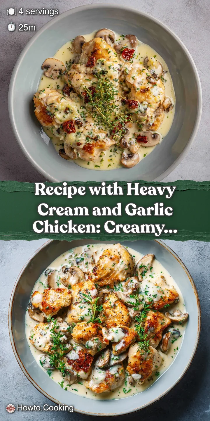Close-up of garlic chicken, featuring a luscious creamy sauce clinging to the tender meat. Aromatic and visually enticing.