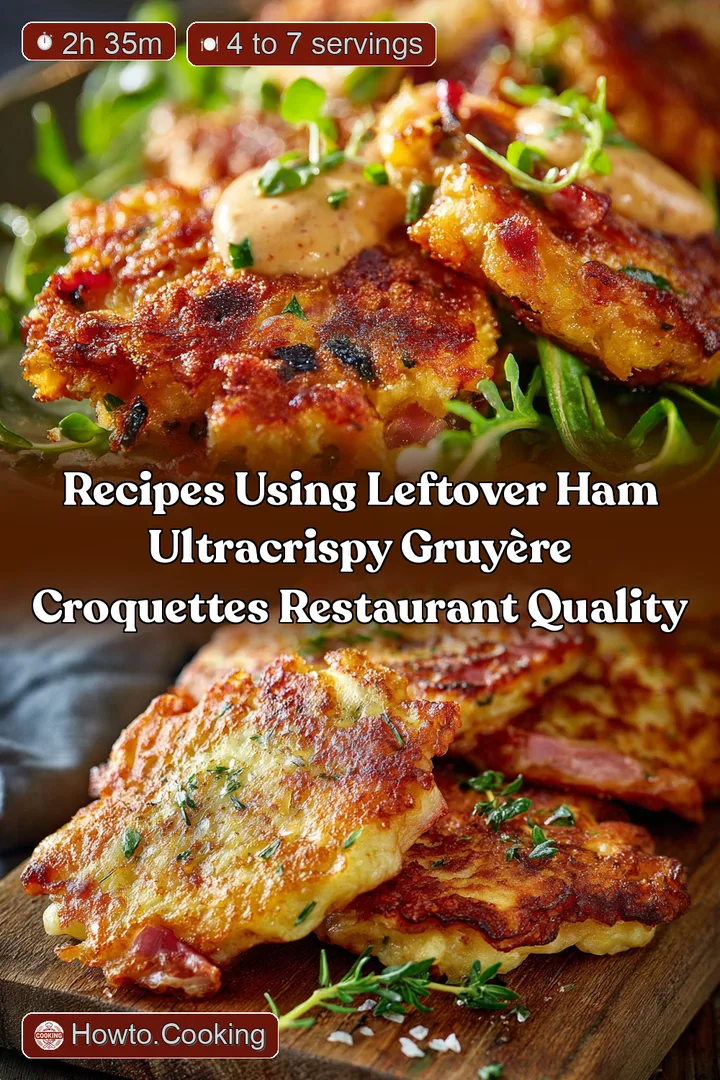 Recipes using Leftover Ham UltraCrispy Gruy&egrave;re Croquettes Restaurant Quality