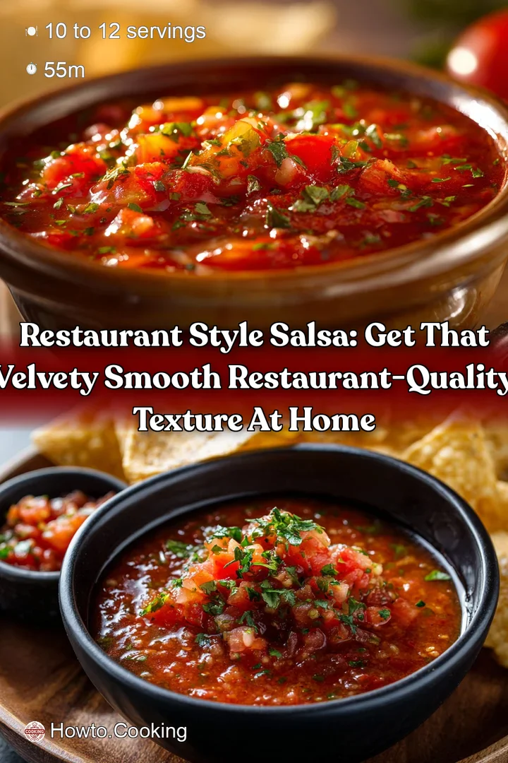 Restaurant Style Salsa: Get that velvety smooth restaurant-quality texture at home