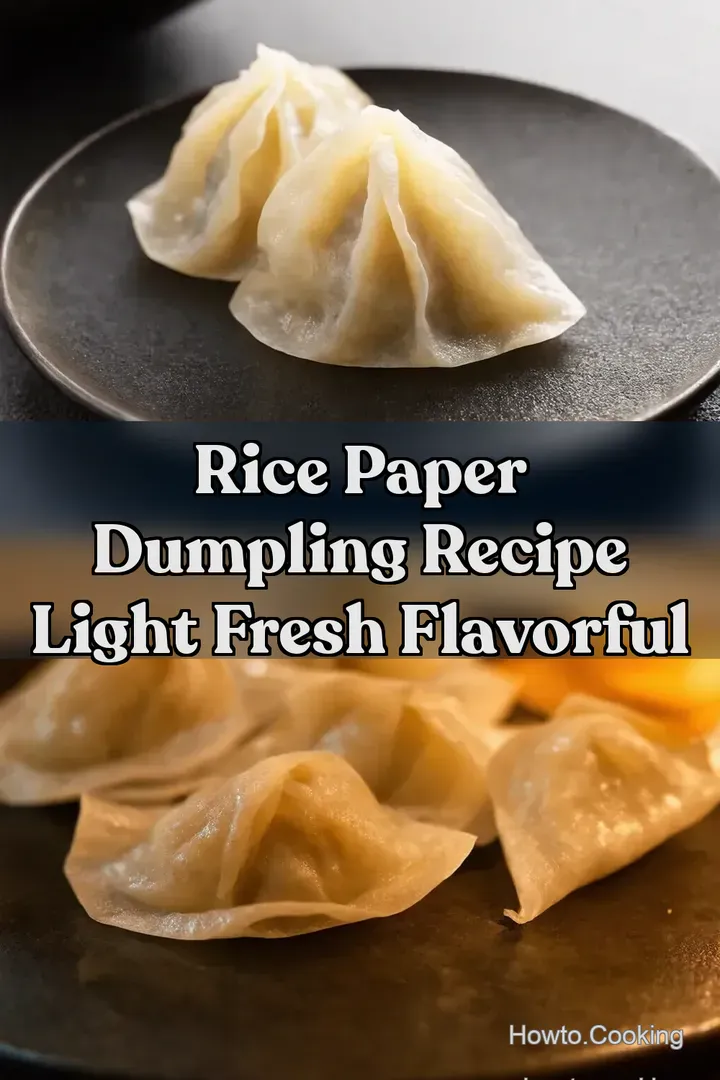 Rice Paper Dumpling Recipe Light Fresh Flavorful