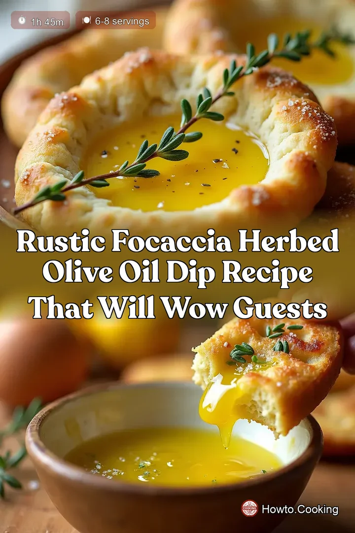 Rustic Focaccia Herbed Olive Oil Dip Recipe That Will Wow Guests