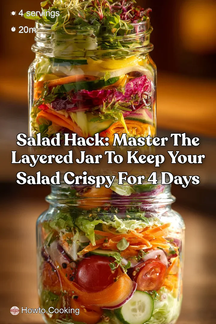 Salad Hack: Master the Layered Jar to Keep Your Salad Crispy for 4 Days