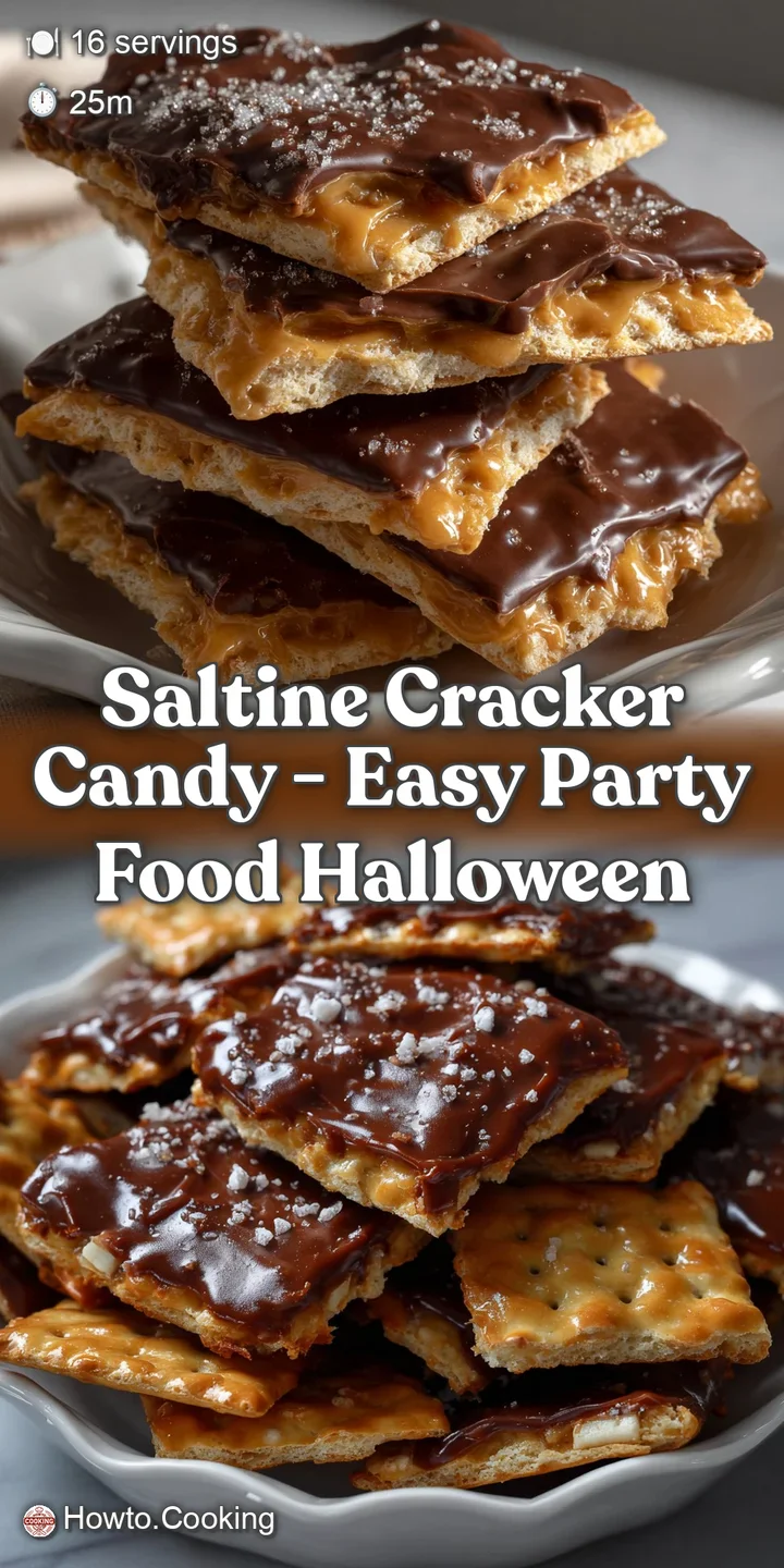 Saltine Cracker Candy - Easy Party Food Halloween