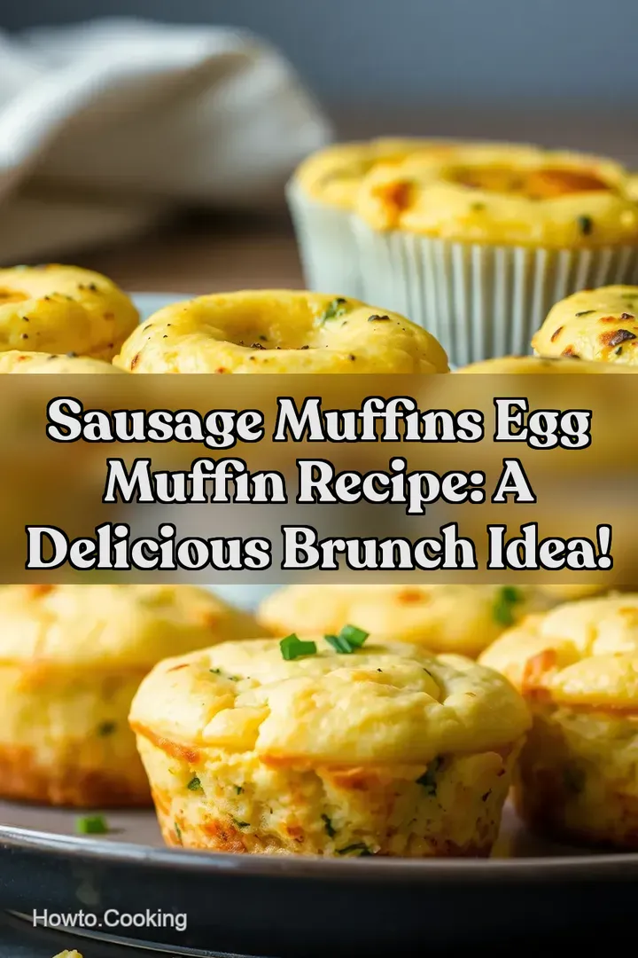 Sausage Muffins Egg Muffin Recipe: A Delicious Brunch Idea! : PIN FOR LATER Sausage Muffins Egg Muffin Recipe: A Delicious Brunch Idea!