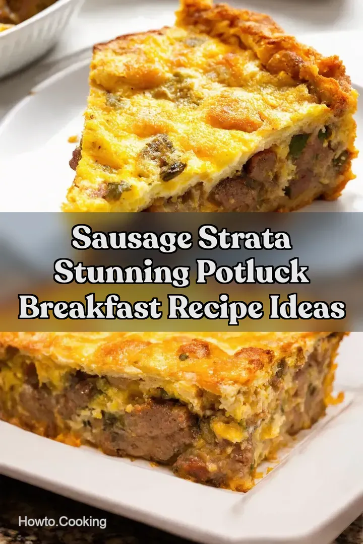 Sausage Strata Stunning Potluck Breakfast Recipe Ideas