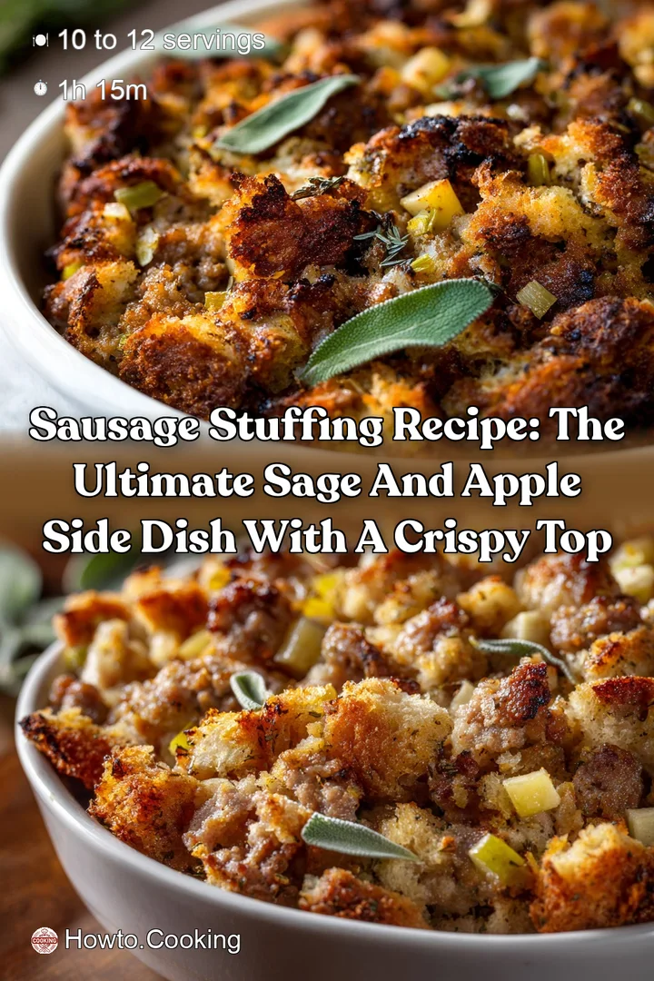 Sausage Stuffing Recipe: The Ultimate Sage and Apple Side Dish with a Crispy Top