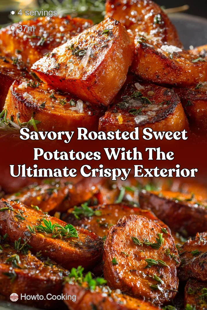 Savory Roasted Sweet Potatoes with the Ultimate Crispy Exterior