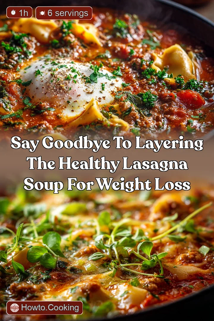 Say Goodbye to Layering The Healthy Lasagna Soup for Weight Loss
