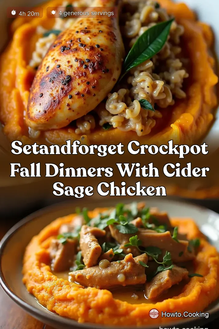 SetandForget Crockpot Fall Dinners with Cider Sage Chicken