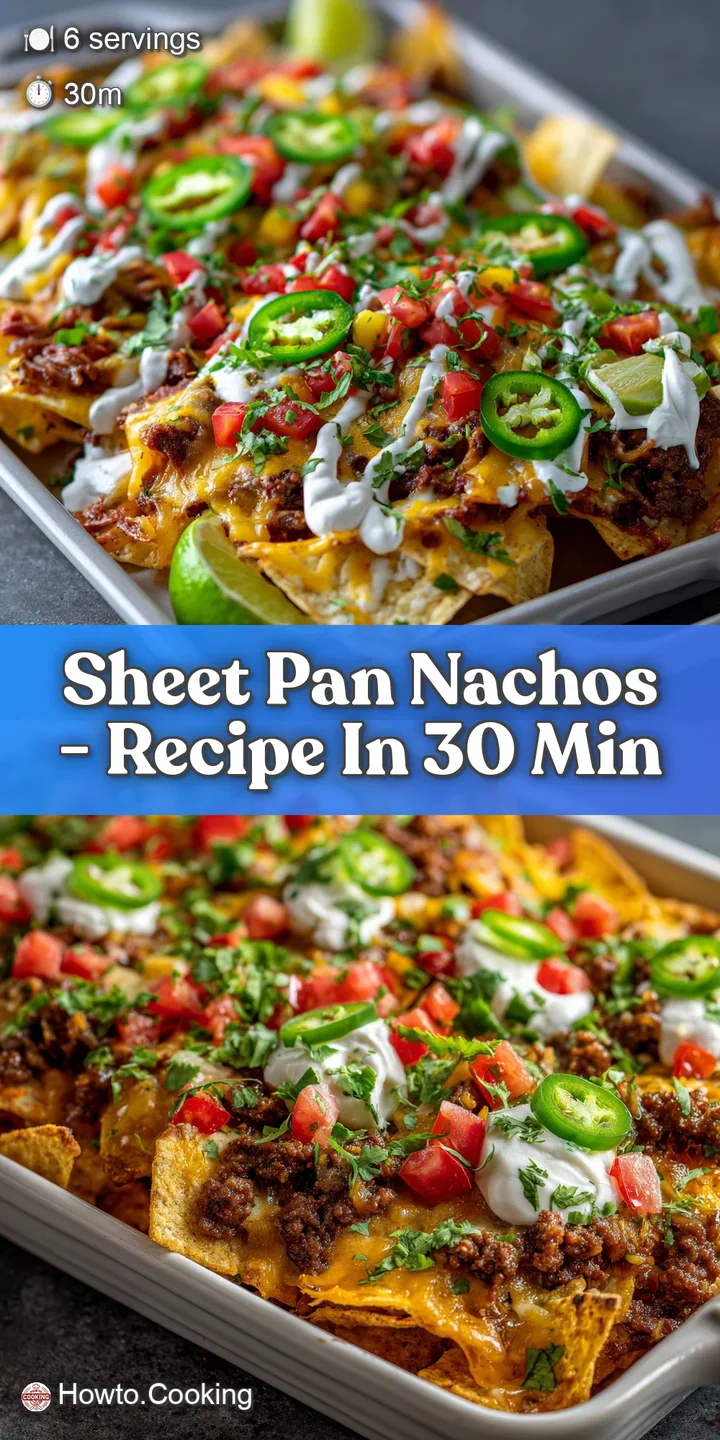 Close-up of cheesy nachos overflowing with savory ground beef, bright jalape&ntilde;os, and a sprinkle of cilantro on crispy chips.