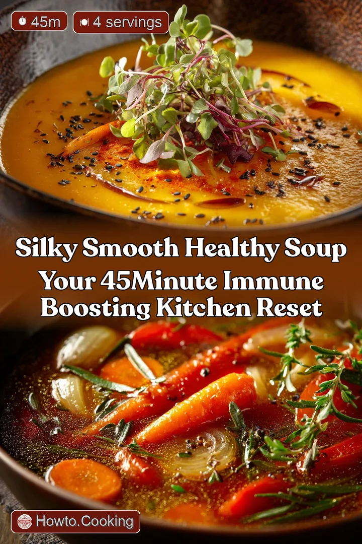 Silky Smooth Healthy Soup Your 45Minute Immune Boosting Kitchen Reset