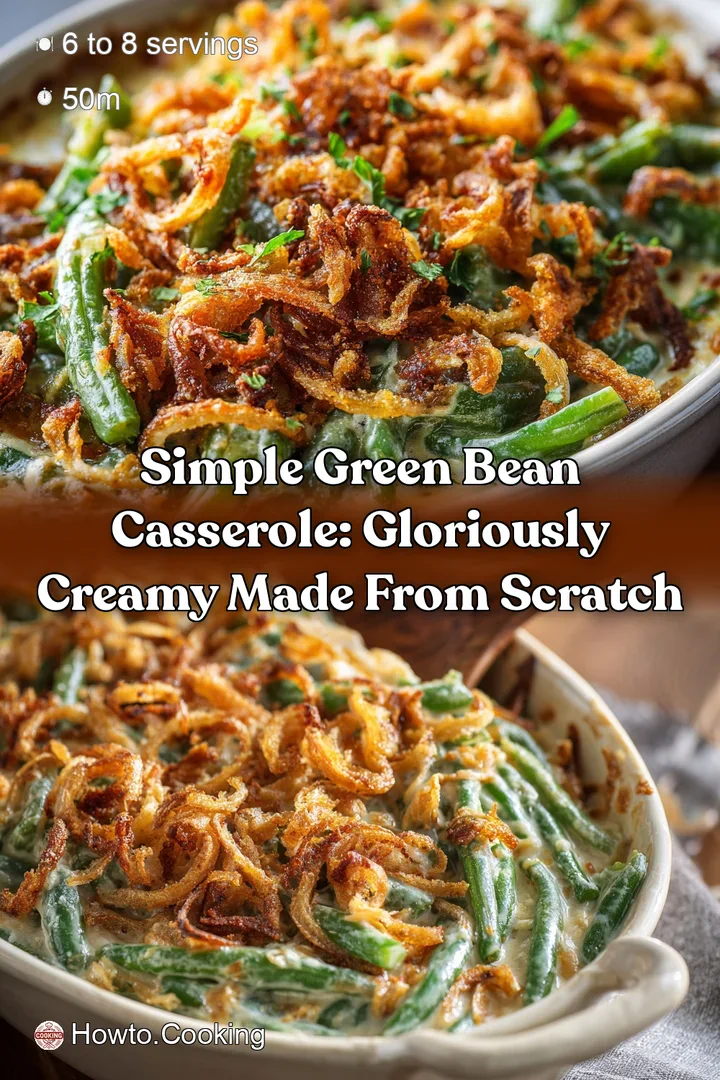 Simple Green Bean Casserole: Gloriously Creamy Made From Scratch